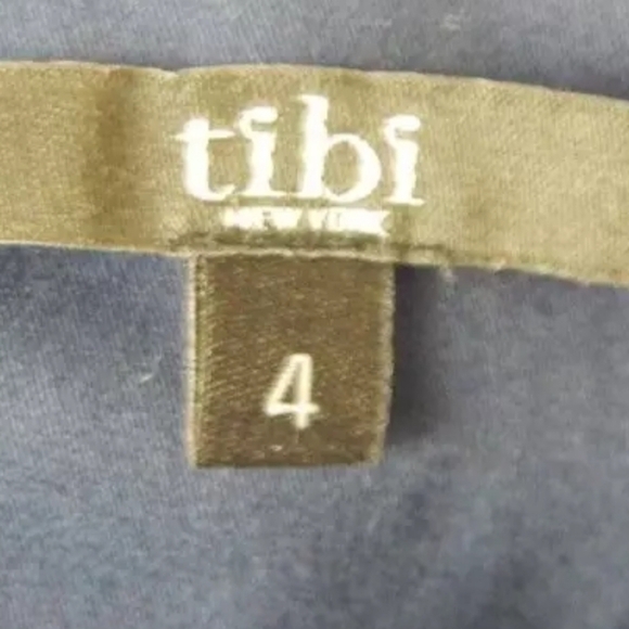 Tibi Navy Crop Culottes Wide Leg Crossover Waist - Picture 2 of 3